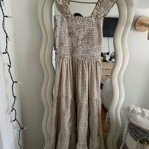 Gingham Checkered Maxi Dress